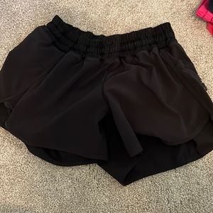 Black lululemon track that shorts